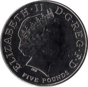 2013 FIVE POUNDS CHRISTENING OF PRINCE GEORGE BRILLIANT UNCIRCULATED - £5 BU - Cambridgeshire Coins