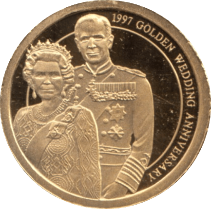 2013 GOLD PROOF 1997-GOLDEN WEDDING THE QUEEN'S DIAMOND JUBILEE. WITH COA REF 28 - GOLD COMMEMORATIVE - Cambridgeshire Coins