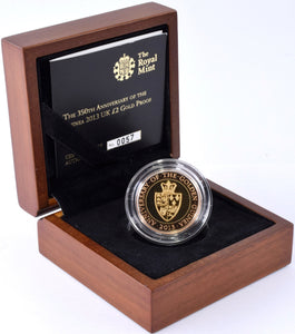 2013 Gold Proof £2 Golden Guinea Coin BOX COA Double Sovereign - Gold Proof £2 - Cambridgeshire Coins