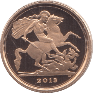 2013 GOLD QUARTER SOVEREIGN ( PROOF ) - QUARTER SOVEREIGN - Cambridgeshire Coins