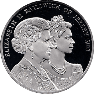 2013 LIFETIME OF SERVICE GOLD PLATED SILVER PROOF COMMEMORATIVE MEDALLION CORONATION ANNIVERSARY 5 POUNDS REF 14 - SILVER PROOF COMMEMORATIVE - Cambridgeshire Coins