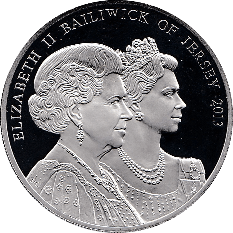 2013 LIFETIME OF SERVICE GOLD PLATED SILVER PROOF COMMEMORATIVE MEDALLION CORONATION ANNIVERSARY 5 POUNDS REF 14 - SILVER PROOF COMMEMORATIVE - Cambridgeshire Coins