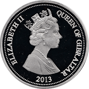 2013 LIFETIME OF SERVICE GOLD PLATED SILVER PROOF COMMEMORATIVE MEDALLION CORONATION ANNIVERSARY 5 POUNDS REF 15 - SILVER PROOF COMMEMORATIVE - Cambridgeshire Coins