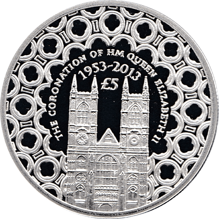 2013 LIFETIME OF SERVICE SILVER PROOF COMMEMORATIVE MEDALLION CORONATION ANNIVERSARY 5 POUNDS REF 19 - SILVER PROOF COMMEMORATIVE - Cambridgeshire Coins
