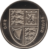 2013 ONE POUND £1 SHIELD BRILLIANT UNCIRCULATED BU - £1 BU - Cambridgeshire Coins