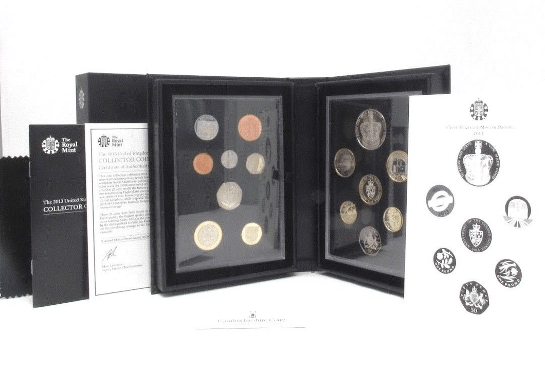 2013 ROYAL MINT COLLECTORS PROOF SET - Proof Set Black - Cambridgeshire Coins