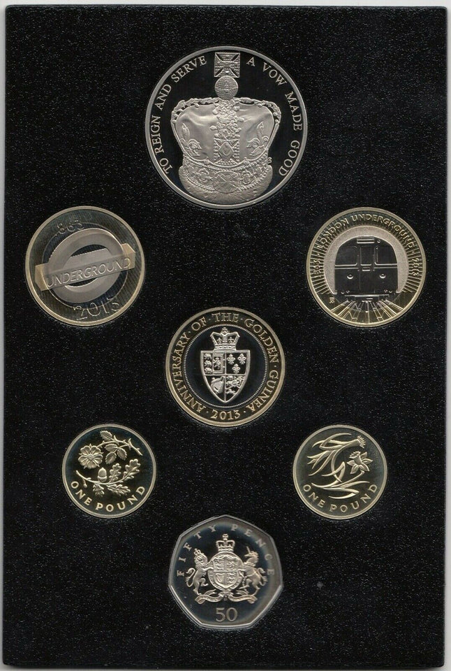 2013 ROYAL MINT COMMEMORATIVE PROOF SET - PROOF SET black - Cambridgeshire Coins