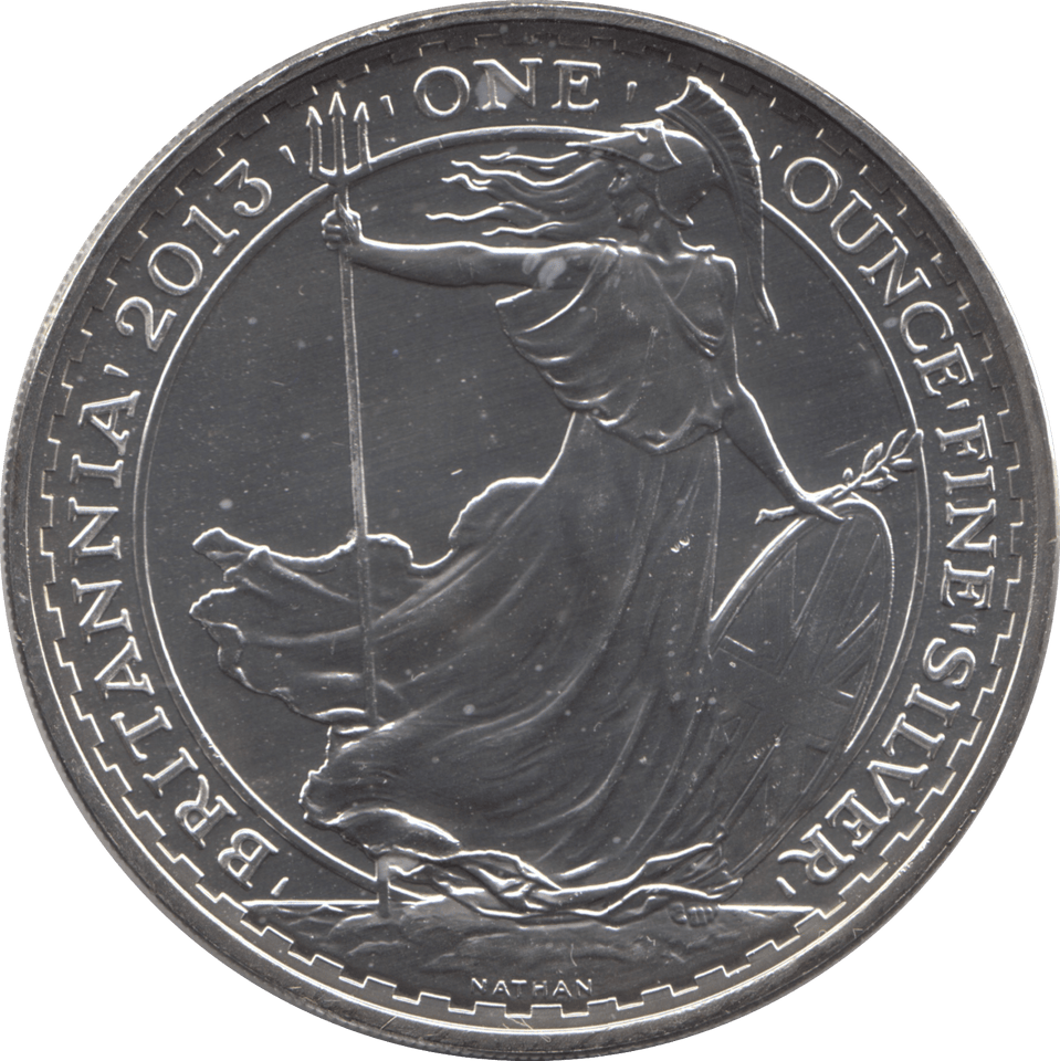 2013 SILVER BRITANNIA ONE OUNCE TWO POUNDS - Cambridgeshire Coins