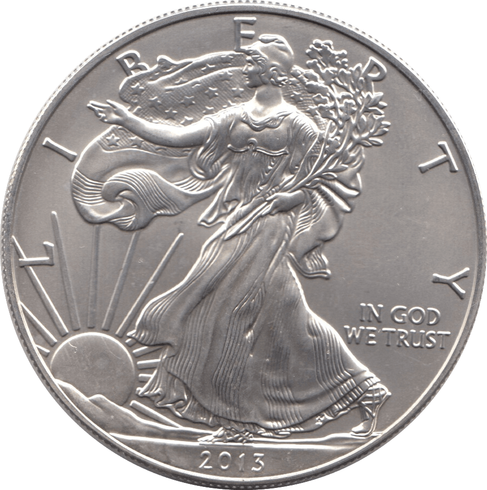 2013 SILVER LIBERTY DOLLAR USA - SILVER WORLD COINS - Cambridgeshire Coins