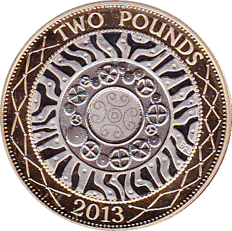 2013 TWO POUND £2 PROOF COIN ADVENT OF TECHNOLOGY SHOULDER OF GIANTS - £2 Proof - Cambridgeshire Coins