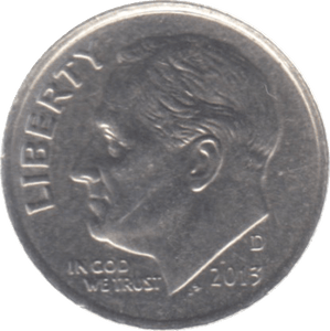 2013 USA ONE DIME - WORLD COINS - Cambridgeshire Coins