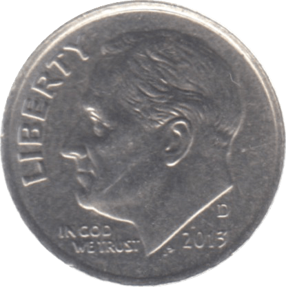 2013 USA ONE DIME - WORLD COINS - Cambridgeshire Coins