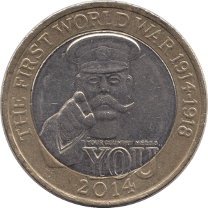 2014 £2 CIRCULATED WW1 OUTBREAK - £2 CIRCULATED - Cambridgeshire Coins