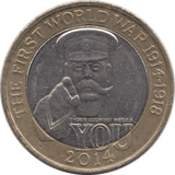 2014 £2 CIRCULATED WW1 OUTBREAK - £2 CIRCULATED - Cambridgeshire Coins