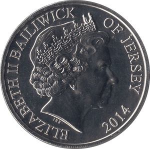 2014 5 POUNDS 70TH ANNIVERSARY D DAY BAILIWICK OF JERSEY - WORLD COINS - Cambridgeshire Coins