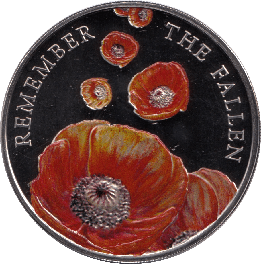 2014 BRILLIANT UNCIRCULATED £5 REMEMBRANCE POPPY BU - £5 BU - Cambridgeshire Coins
