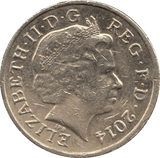 2014 CIRCULATED £1 Floral Thistle - £1 CIRCULATED - Cambridgeshire Coins