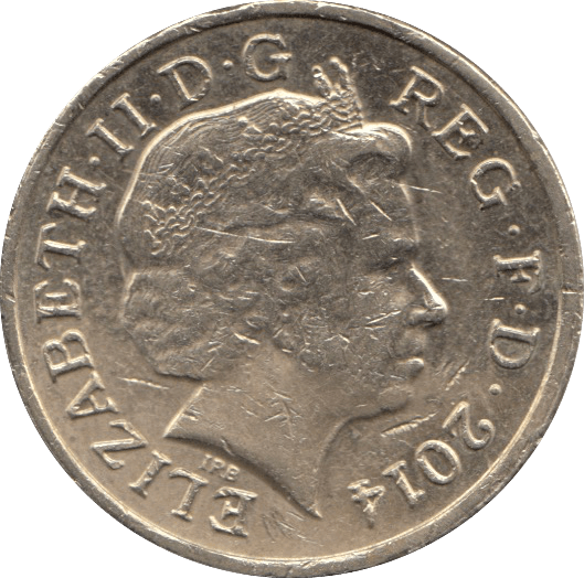 2014 CIRCULATED £1 Shield - £1 CIRCULATED - Cambridgeshire Coins