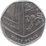 2014 CIRCULATED 50P SHIELD COAT OF ARMS - 50P CIRCULATED - Cambridgeshire Coins
