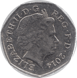2014 CIRCULATED 50P SHIELD COAT OF ARMS - 50P CIRCULATED - Cambridgeshire Coins