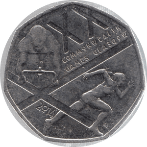 2014 CIRCULATED 50P XX COMMONWEALTH GAMES - 50P CIRCULATED - Cambridgeshire Coins