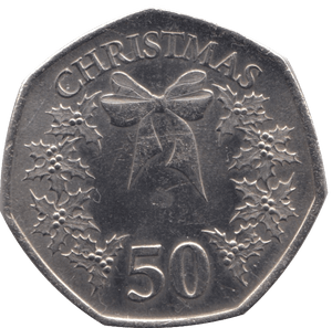 2014 CIRCULATED CHRISTMAS 50P WREATH GIBRALTAR - 50P CHRISTMAS - Cambridgeshire Coins