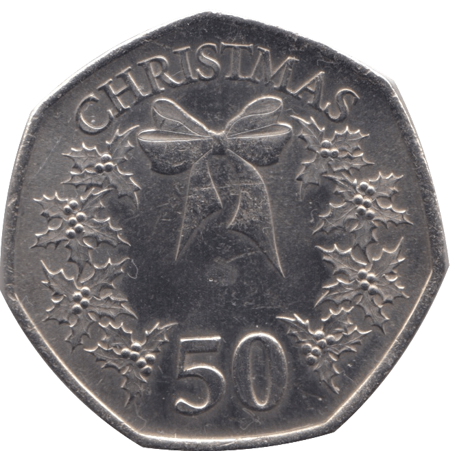 2014 CIRCULATED CHRISTMAS 50P WREATH GIBRALTAR - 50P CHRISTMAS - Cambridgeshire Coins