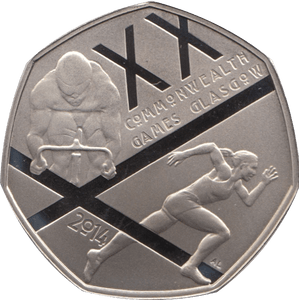 2014 FIFTY PENCE PROOF XX COMMONWEALTH GAMES - 50p Proof - Cambridgeshire Coins