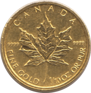 2014 GOLD 5 DOLLARS 1/10 OUNCE REF 1 CANADA - Gold World Coins - Cambridgeshire Coins