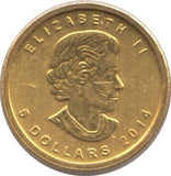 2014 GOLD 5 DOLLARS 1/10 OUNCE REF 2 CANADA - Gold World Coins - Cambridgeshire Coins