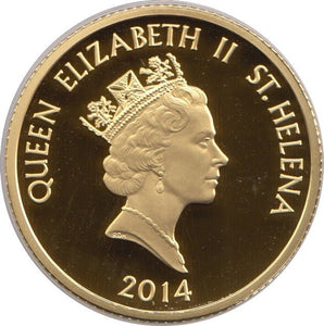 2014 GOLD ONE MOHUR 1 PROOF POUND EAST INDIA COMPANY - Gold World Coins - Cambridgeshire Coins