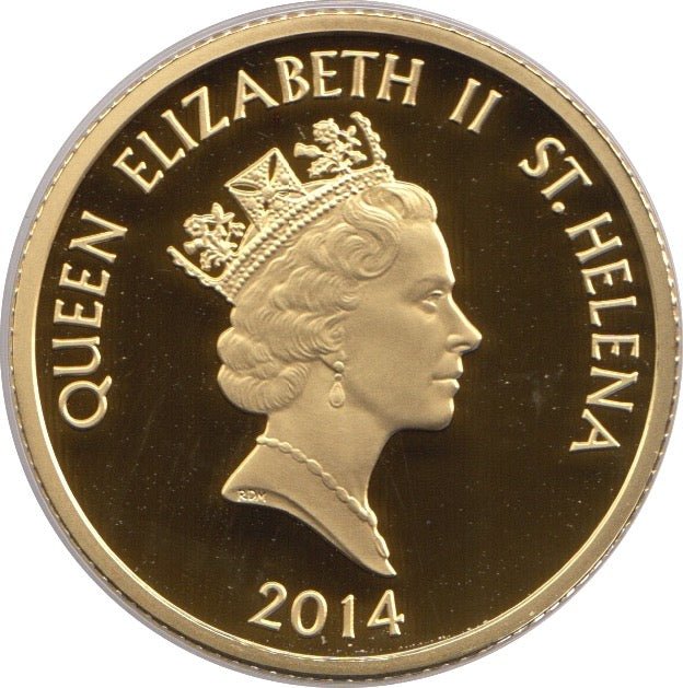 2014 GOLD ONE MOHUR 1 PROOF POUND EAST INDIA COMPANY - Gold World Coins - Cambridgeshire Coins