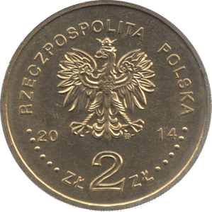 2014 POLAND 2 ZLOTY - WORLD COINS - Cambridgeshire Coins
