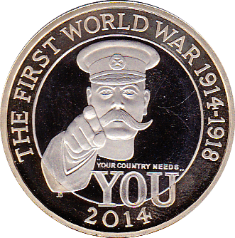 2014 TWO POUND £2 PROOF COIN FIRST WORLD WAR - £2 Proof - Cambridgeshire Coins