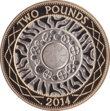 2014 TWO POUND £2 PROOF COIN SHOULDER OF GIANTS - £2 Proof - Cambridgeshire Coins