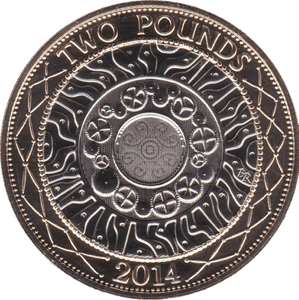 2014 TWO POUND £2 SHOULDER GIANTS BRILLIANT UNCIRCULATED BU - £2 BU - Cambridgeshire Coins