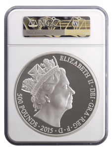 2015 1 KILO SILVER PROOF £500 LONGEST REIGNING MONARCH QE II (NGC) PF 69 ULTRA CAMEO - NGC CERTIFIED COINS - Cambridgeshire Coins