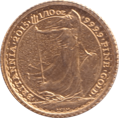 2015 £10 GOLD PROOF BRITANNIA 1/10TH OUNCE - GOLD BRITANNIAS - Cambridgeshire Coins