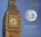 2015 Brilliant Uncirculated .999 Silver £100 Big Ben Coin Pack sealed - Cambridgeshire Coins
