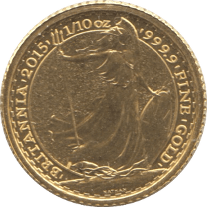 2015 BU GOLD 1/10TH OUNCE BRITANNIA - Gold World Coins - Cambridgeshire Coins