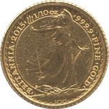 2015 BU GOLD 1/10TH OUNCE BRITANNIA - Gold World Coins - Cambridgeshire Coins
