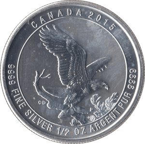 2015 CANADA 1/2 OZ SILVER TWO DOLLARS REF 1 - SILVER WORLD COINS - Cambridgeshire Coins