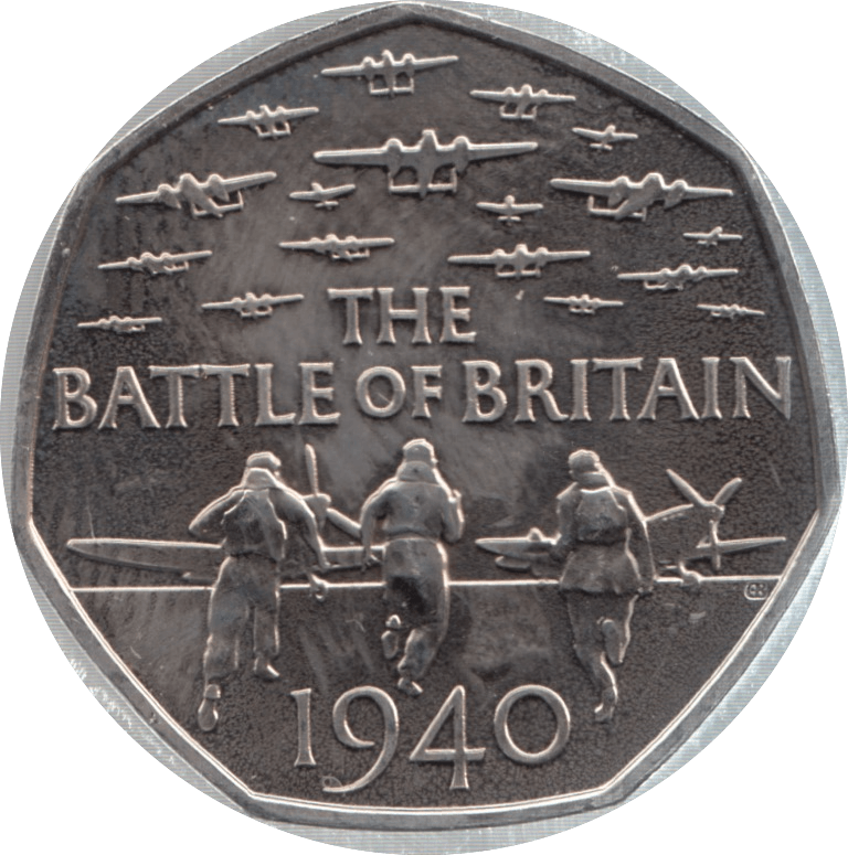 2015 FIFTY PENCE 50P BRILLIANT UNCIRCULATED BATTLE OF BRITAIN BU - 50p BU - Cambridgeshire Coins