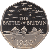 2015 FIFTY PENCE PROOF BATTLE OF BRITAIN - 50p Proof - Cambridgeshire Coins