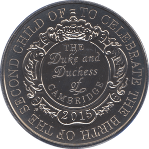 2015 FIVE POUND £5 DUKE DUCHESS CAMBRIDGE PRINCESS CHARLOTTE BIRTH BRILLIANT UNCIRCULATED BU - £5 BU - Cambridgeshire Coins
