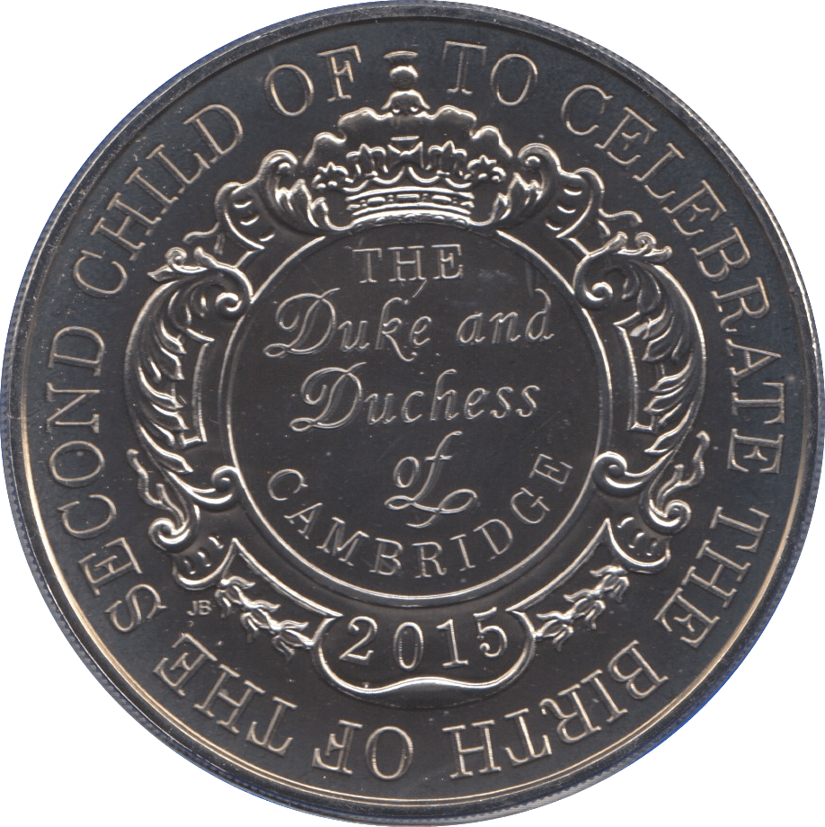 2015 FIVE POUND £5 DUKE DUCHESS CAMBRIDGE PRINCESS CHARLOTTE BIRTH BRILLIANT UNCIRCULATED BU - £5 BU - Cambridgeshire Coins