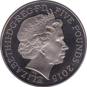 2015 FIVE POUND £5 PROOF COIN BATTLE OF WATERLOO - £5 Proof - Cambridgeshire Coins