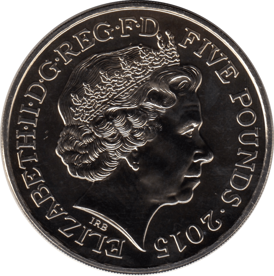 2015 FIVE POUND £5 SIR WINSTON CHURCHILL BRILLIANT UNCIRCULATED BU - £5 BU - Cambridgeshire Coins