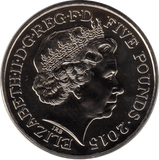 2015 FIVE POUND £5 SIR WINSTON CHURCHILL BRILLIANT UNCIRCULATED BU - £5 BU - Cambridgeshire Coins