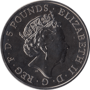 2015 FIVE POUNDS BIRTH OF PRINCESS CHARLOTTE BRILLIANT UNCIRCULATED - £5 BU - Cambridgeshire Coins